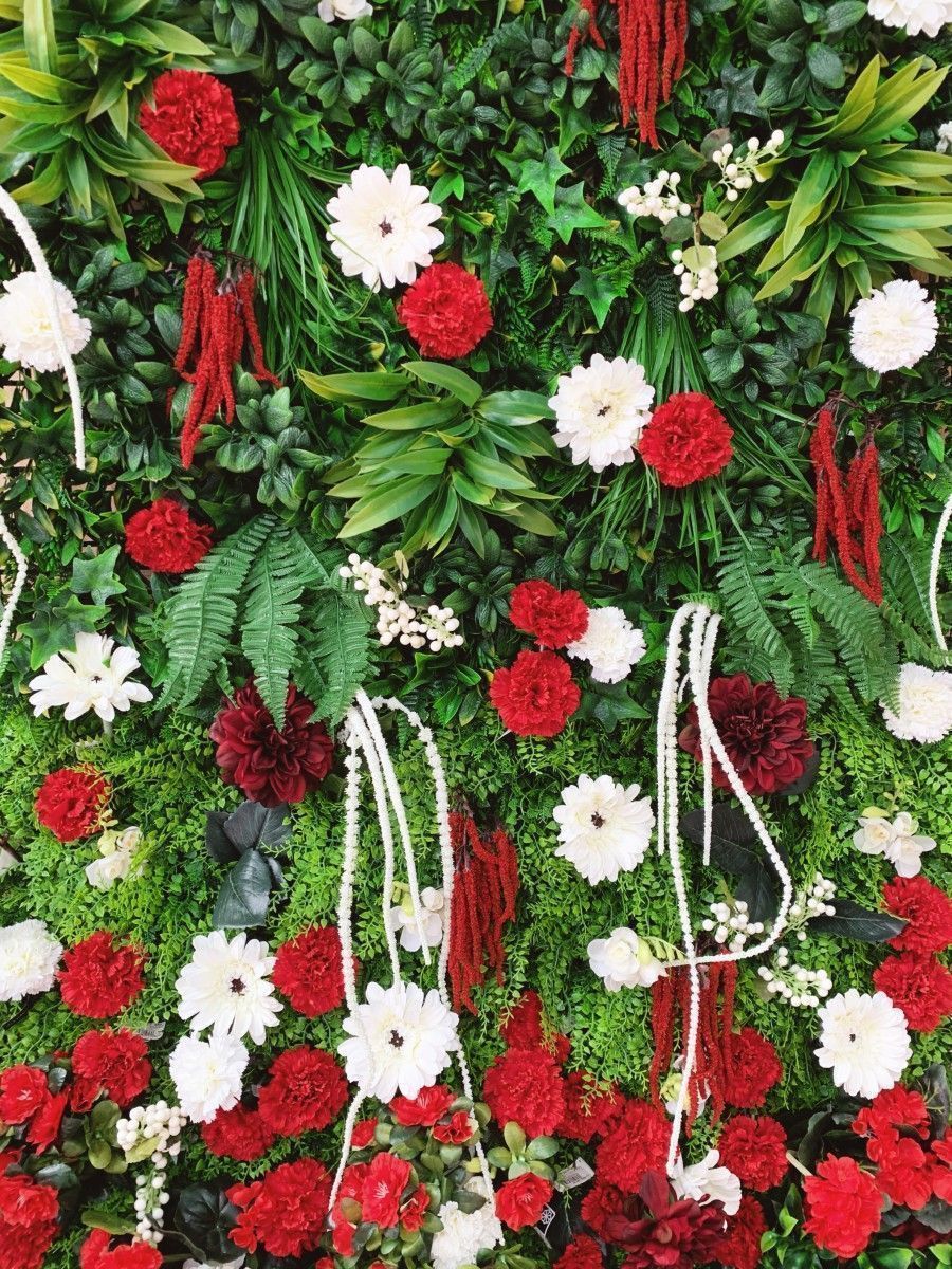 Decoración con flores para San Fermín